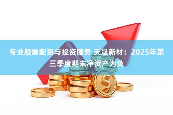 专业股票配资与投资服务 天晟新材：2025年第三季度期末净资产为负